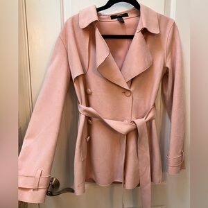 Forever 21 short pink trench coat